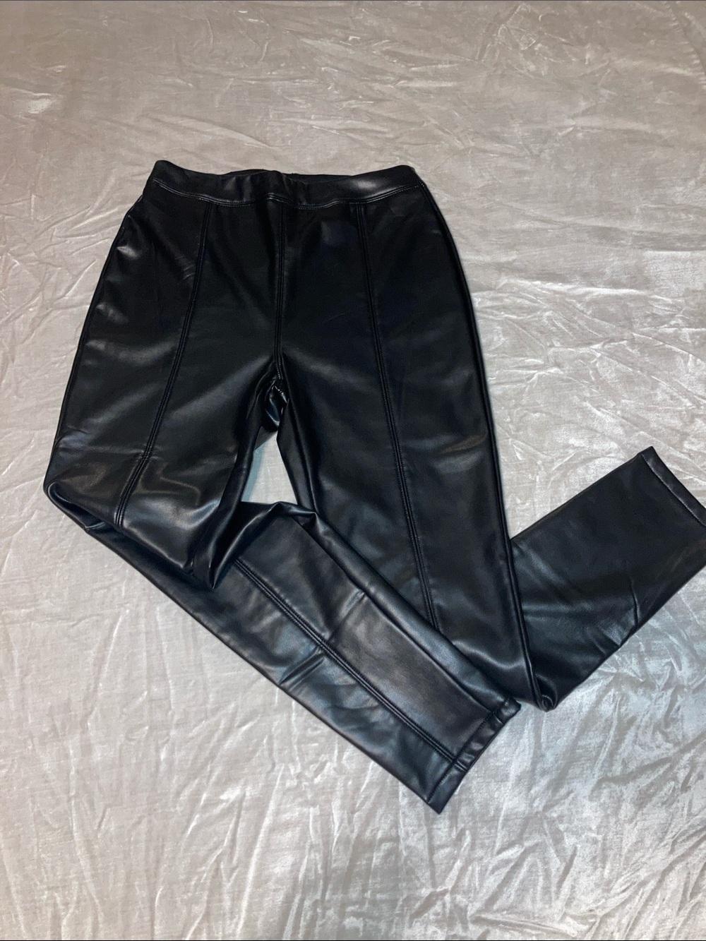 Ci Sono Black Faux Leather Leggings